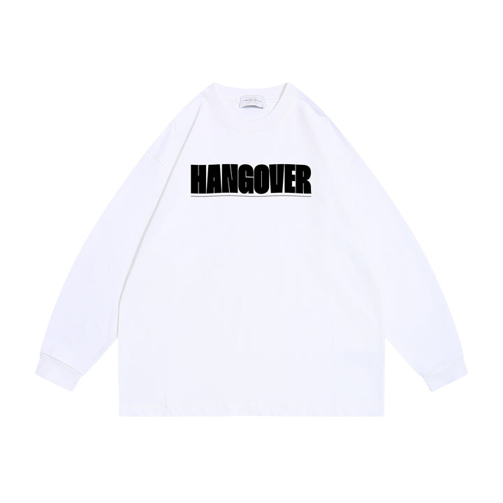 Unisex Oversize‑Sweatshirt mit markantem Typo‑Print, geripptem Rundhals und verlängerten Ärmeln Echoarchiv
