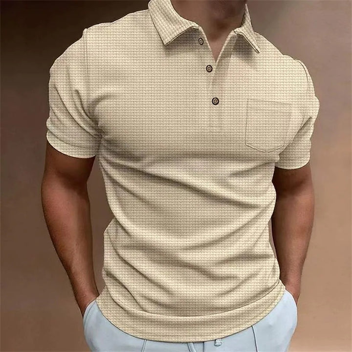 Herren Poloshirt mit strukturiertem Design und modernem Kragen Echoarchiv