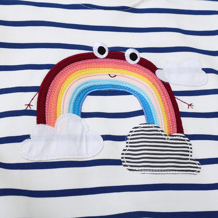 Mädchen Sweatshirt mit buntem Regenbogen-Design Echo Archiv