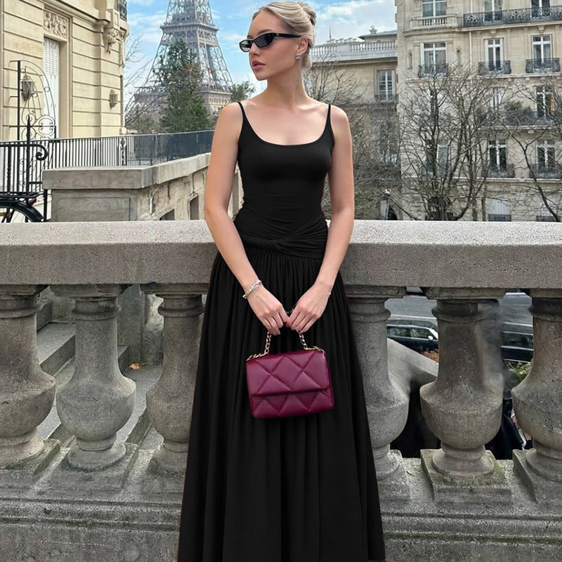 Damen Elegantes Maxikleid mit figurbetonendem Oberteil und weiten Rock Echo Archiv