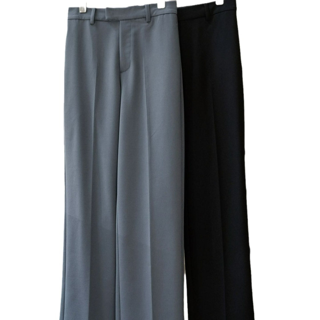 Damen Weite Bundfalten-Palazzohose mit hoher Taille und Bügelfalte Echoarchiv