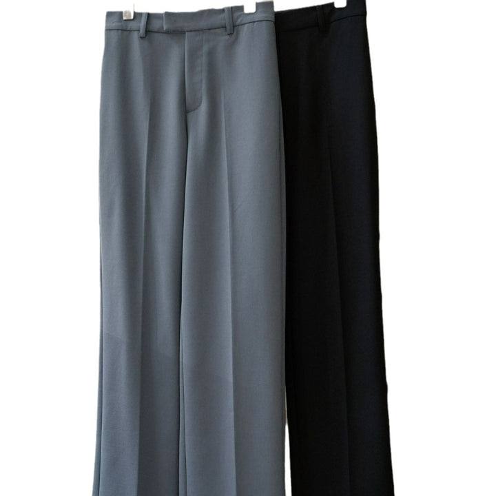 Damen Weite Bundfalten-Palazzohose mit hoher Taille und Bügelfalte Echoarchiv
