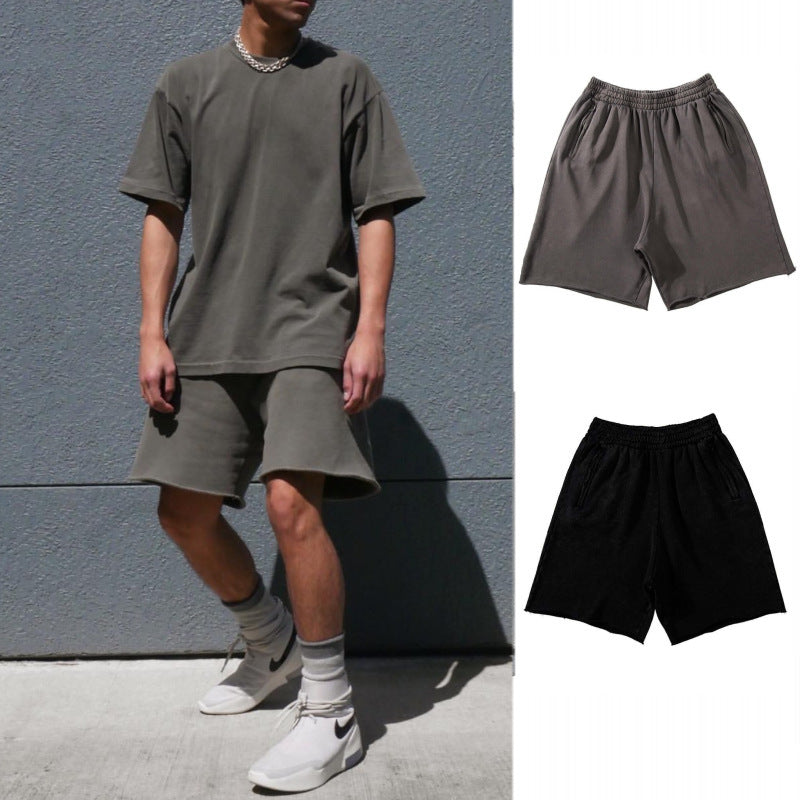 Herren Sportliche Shorts mit atmungsaktivem Material und seitlichen Reißverschlusstaschen Echoarchiv