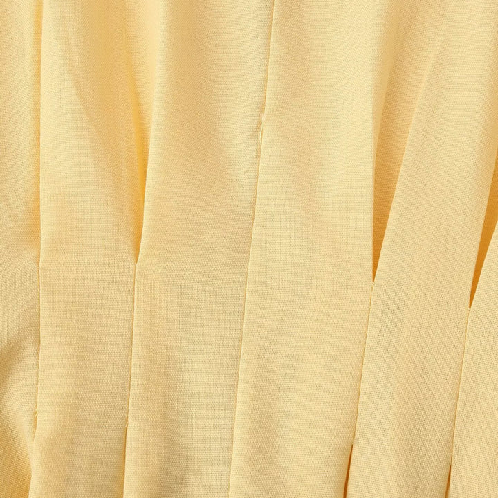 Damen Maxikleid mit plissierter Taillenpartie, weitem Rock und überschnittenen Ärmeln Echoarchiv