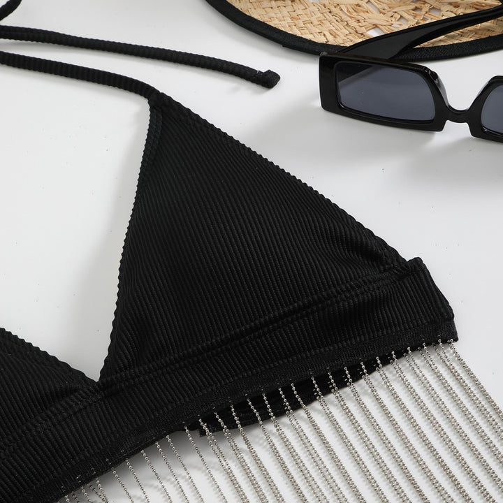 Damen Triangel-Bikini mit festlichem Fransen-Design Echo Archiv