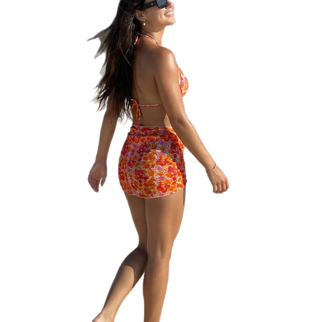 Damen Triangel-Bikini mit verspieltem Blumendesign Echo Archiv
