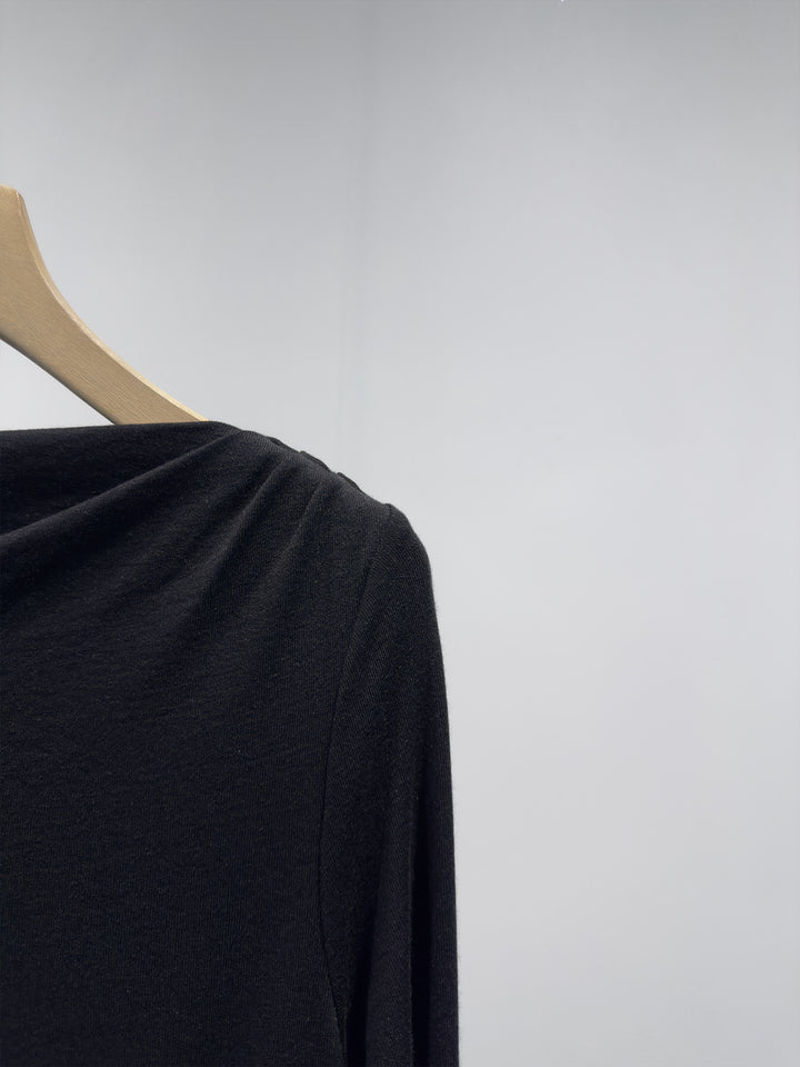 Frauen Elegante Asymmetrische Langarmtop Echoarchiv