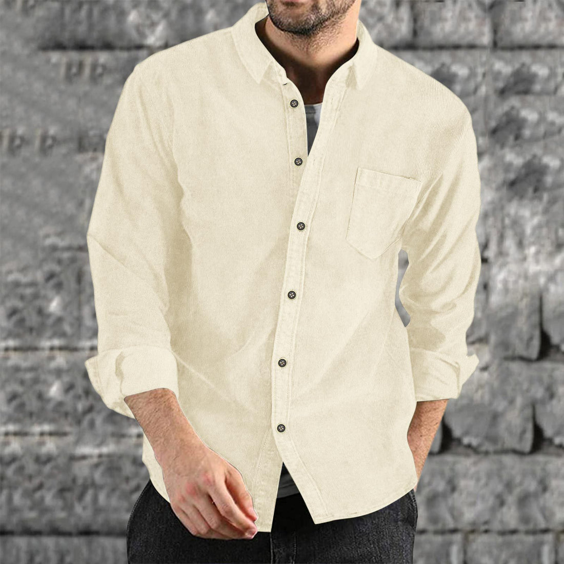 Herren Casual Cordhemd – Arvello