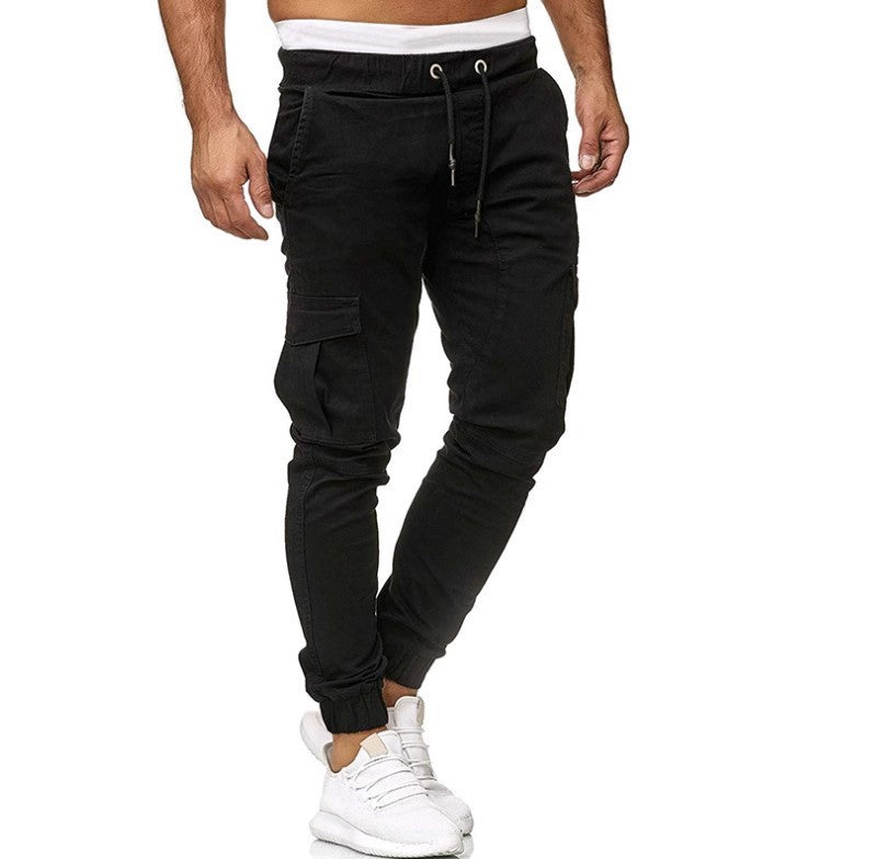 Herren Cargo-Joggerhose mit elastischem Bund, Kordelzug und tapered Bein Echo Archiv