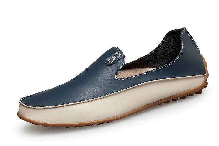 Damen eleganter Driving‑Mokassin mit weichem Lederlook, gepolstertem Komfortfußbett und profiliertem Noppenlaufsohle Echo Archiv