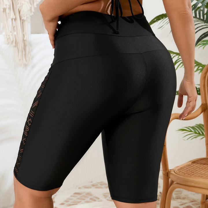 Damen Hochtaillierte Sportshorts mit Netz-Einsätzen Echo Archiv