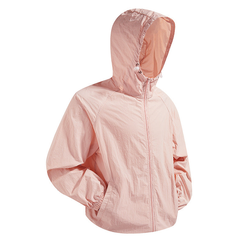 Unisex Leichte packbare Kapuzen‑Windjacke mit wasserabweisender Ripstop‑Hülle und verstellbarer Kapuze Echoarchiv