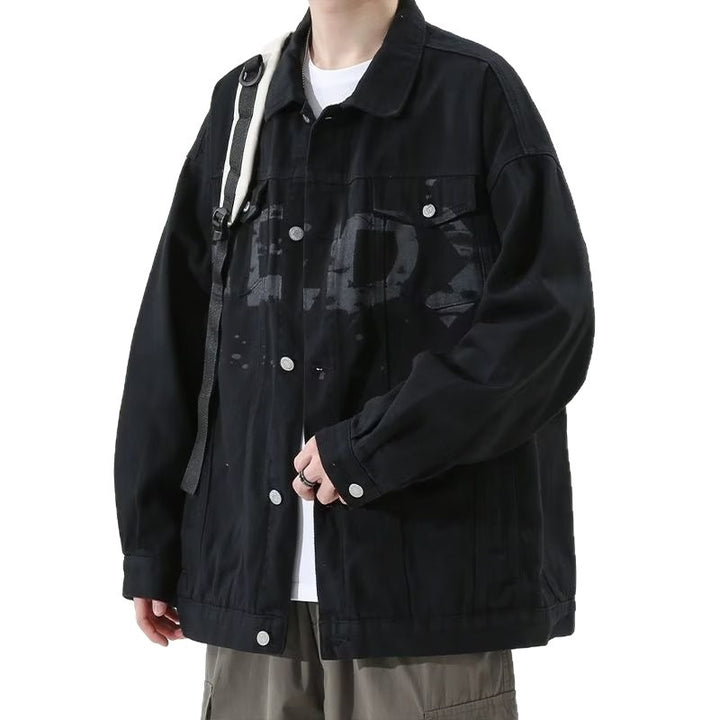 Herren Modische Denimjacke mit Brusttaschen – Denvaro