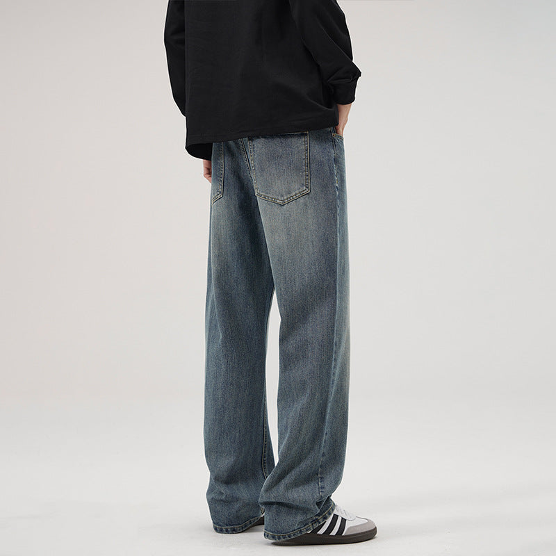 Herren Weite Vintage-inspirierte Komfort-Jeans mit geradem Bein Echo Archiv