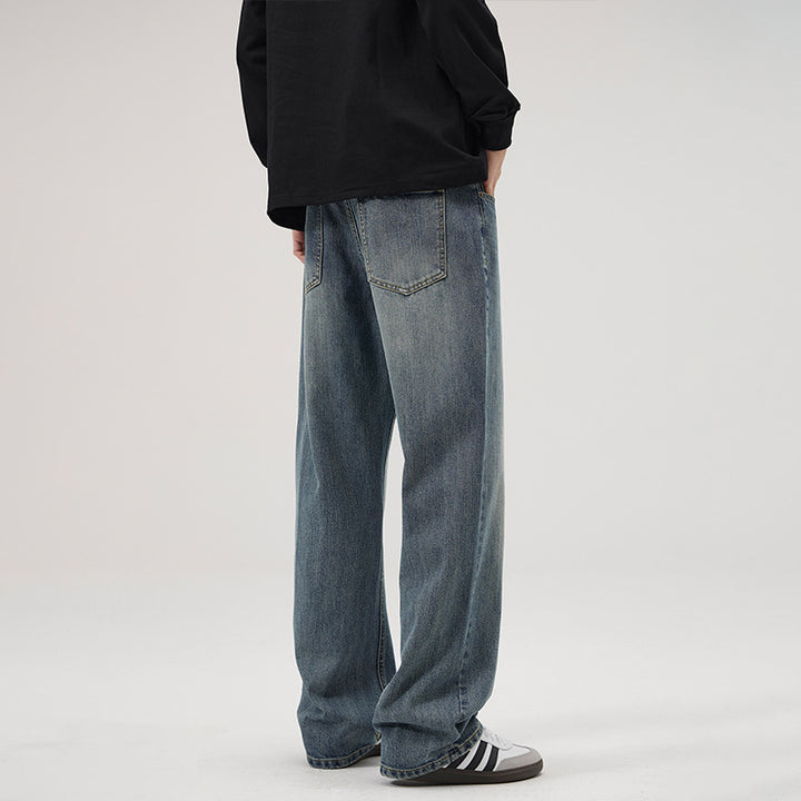 Herren Weite Vintage-inspirierte Komfort-Jeans mit geradem Bein Echo Archiv