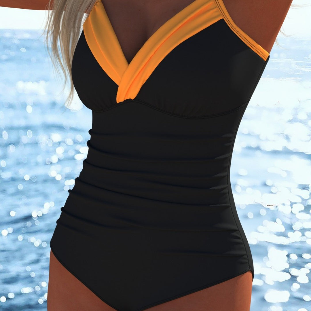 Damen Schwimmanzug mit raffiniertem Wickeldesign und komfortablem Schnitt Echo Archiv