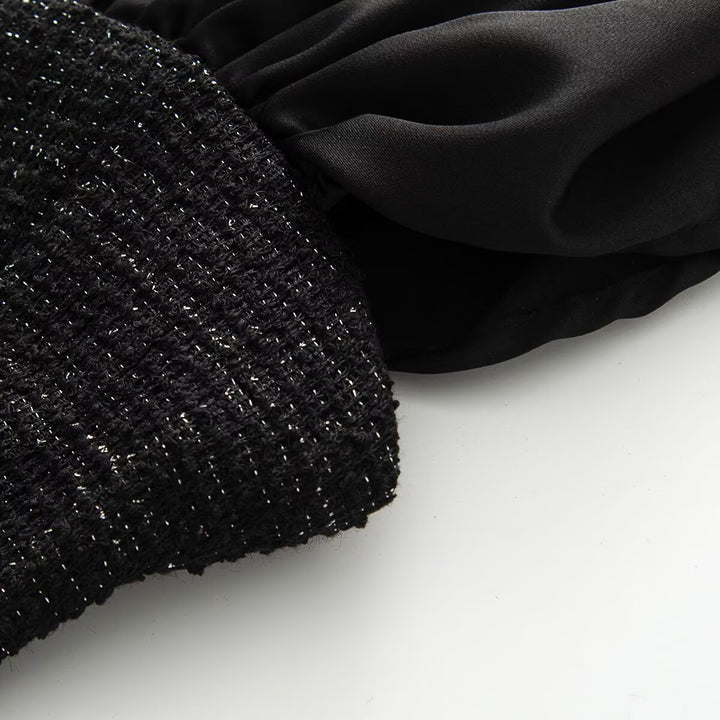 Damen Wickelbluse mit voluminösen Puffärmeln und dekorativen Knopfdetails Echo Archiv