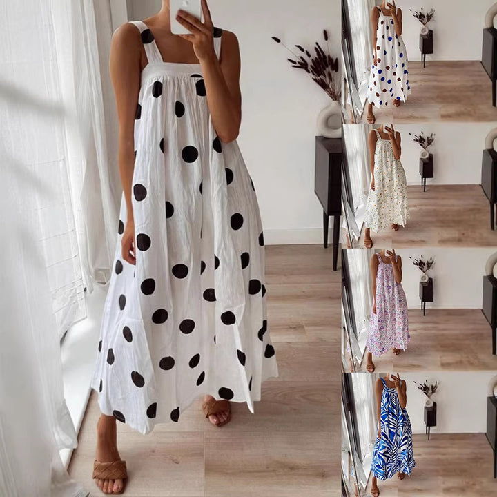 Damen Maxikleid mit floralem Muster und luftiger Passform Echo Archiv