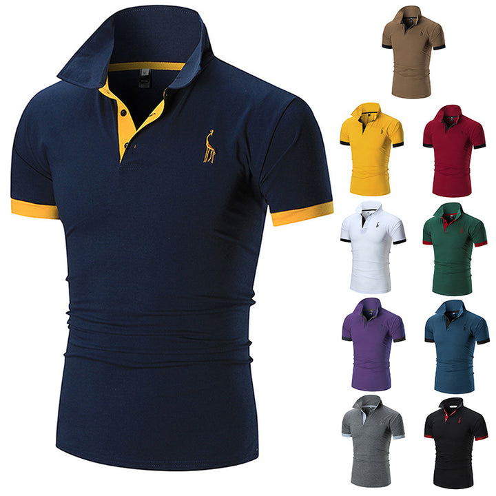 Herren Poloshirt mit modernem Kragen und figurbetonter Passform Echoarchiv
