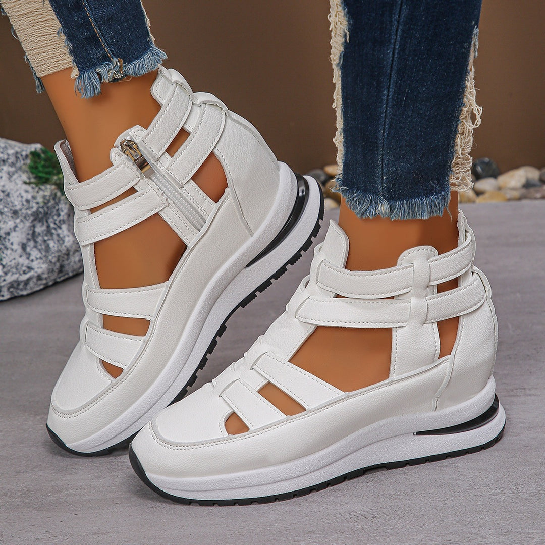 Damen Sportliche Plateau-Sandale mit geflochtenem Riemen und dämpfender Profilsohle – Sorelia