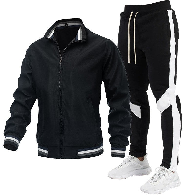 Herren Sportliches Trackjacke und Jogginghose Set Echo Archiv