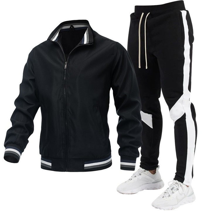 Herren Sportliches Trackjacke und Jogginghose Set Echo Archiv