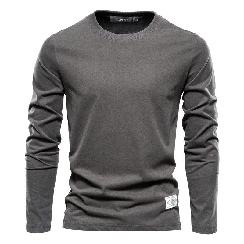 Herren Langarm T-Shirt mit hochwertigem Baumwollmix und modernem Fit Echoarchiv
