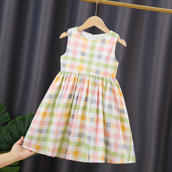 Mädchen Sommerkleid mit kariertem Design Echo Archiv