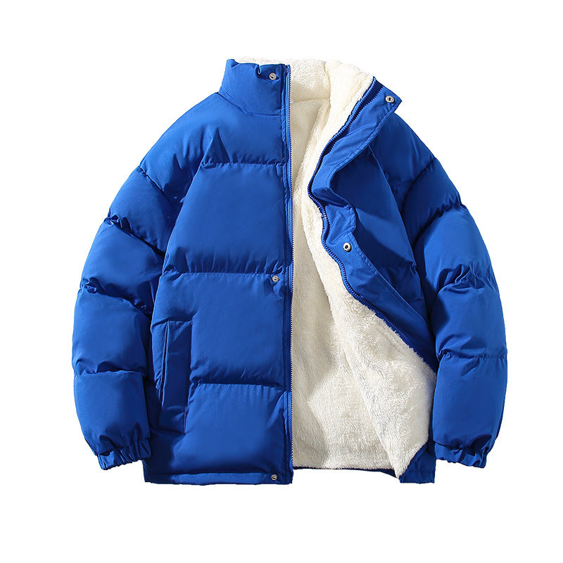 Herren nan gefütterte Winter-Steppjacke mit Teddyfutter, hohem Stehkragen und verdeckter Druckknopfleiste Echo Archiv