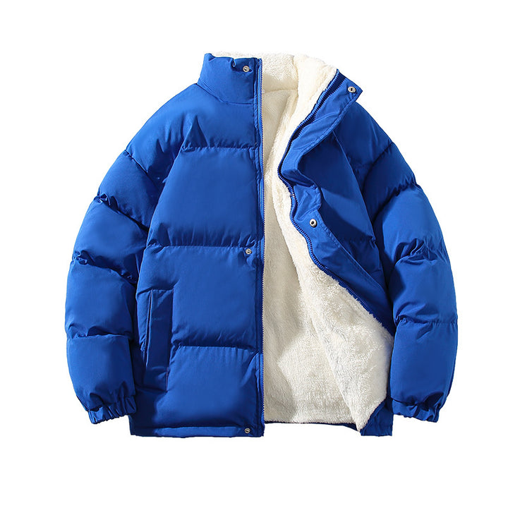 Herren nan gefütterte Winter-Steppjacke mit Teddyfutter, hohem Stehkragen und verdeckter Druckknopfleiste Echo Archiv