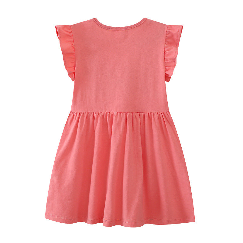 Mädchen Baumwollkleid mit verspieltem Tiermotiv Echo Archiv