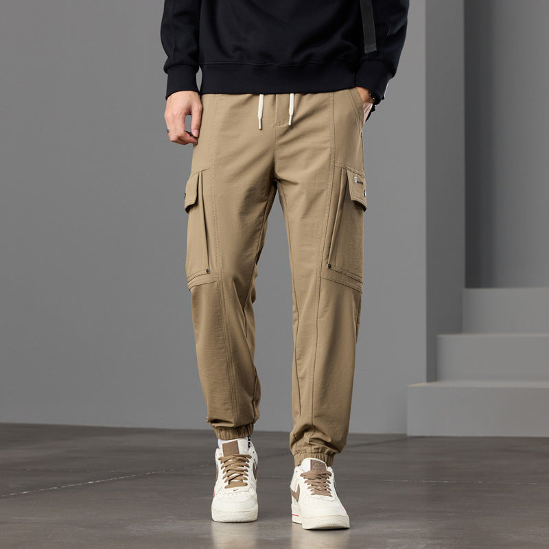 Herren Tapered Cargo-Joggerhose mit Knieeinsatz, Tunnelzugbund und Klappentaschen Echo Archiv