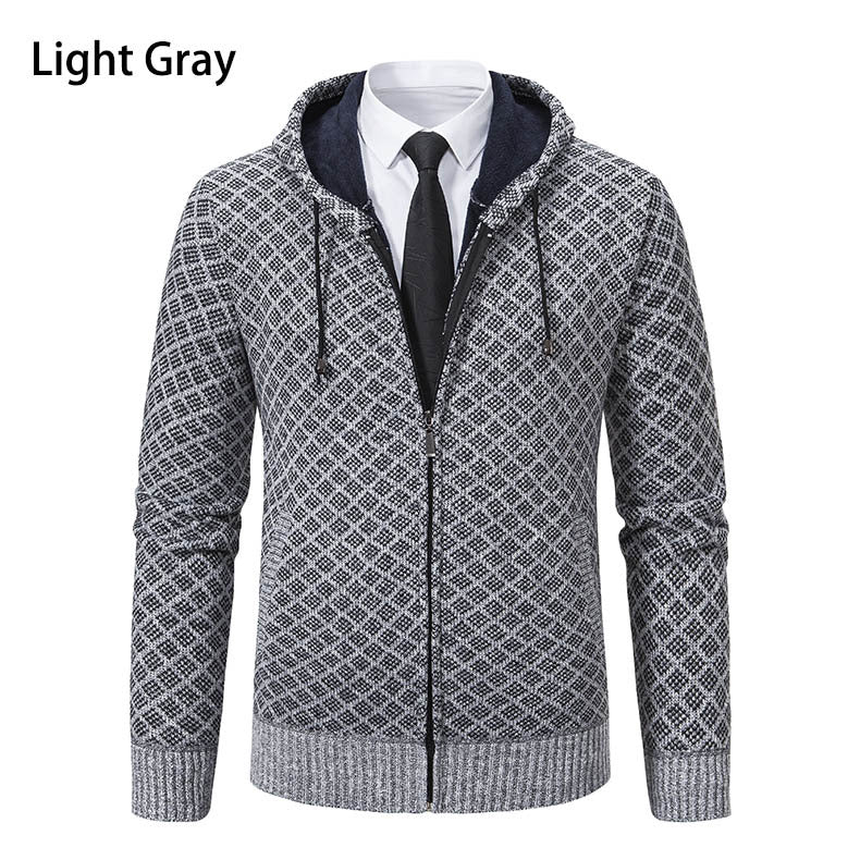 Herren modische Sweatjacke mit Kapuze und elegantem Muster Echoarchiv