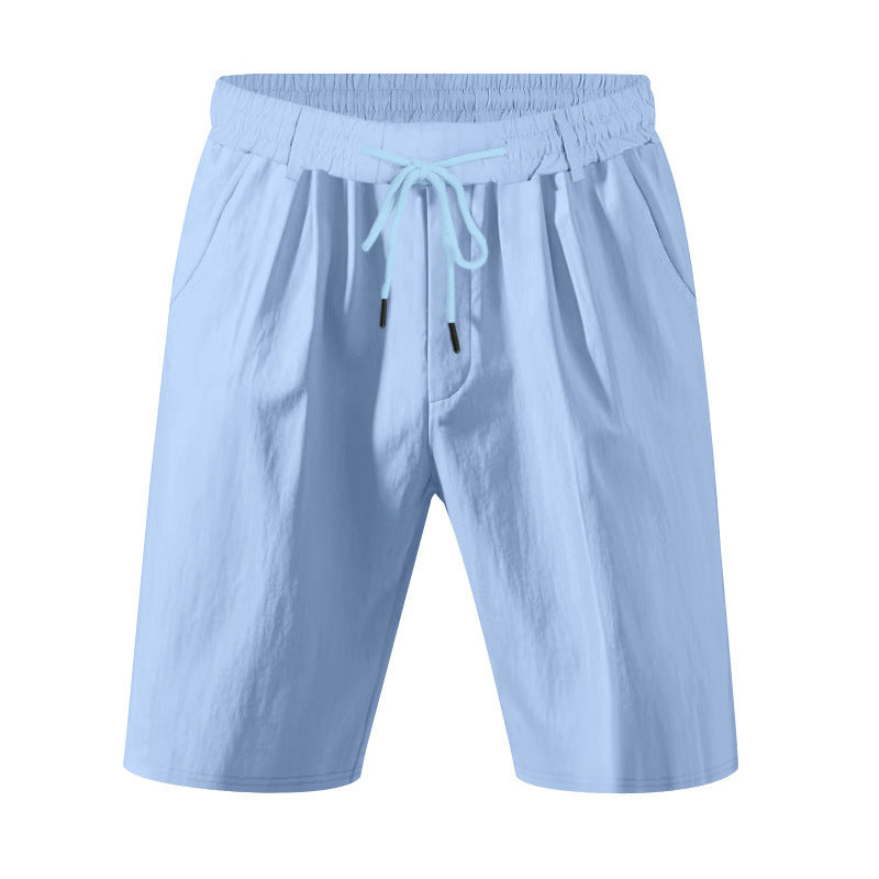 Herren nan knielange leichte Funktionsshorts mit Elastikbund, Kordelzug und tiefen Eingrifftaschen Echo Archiv