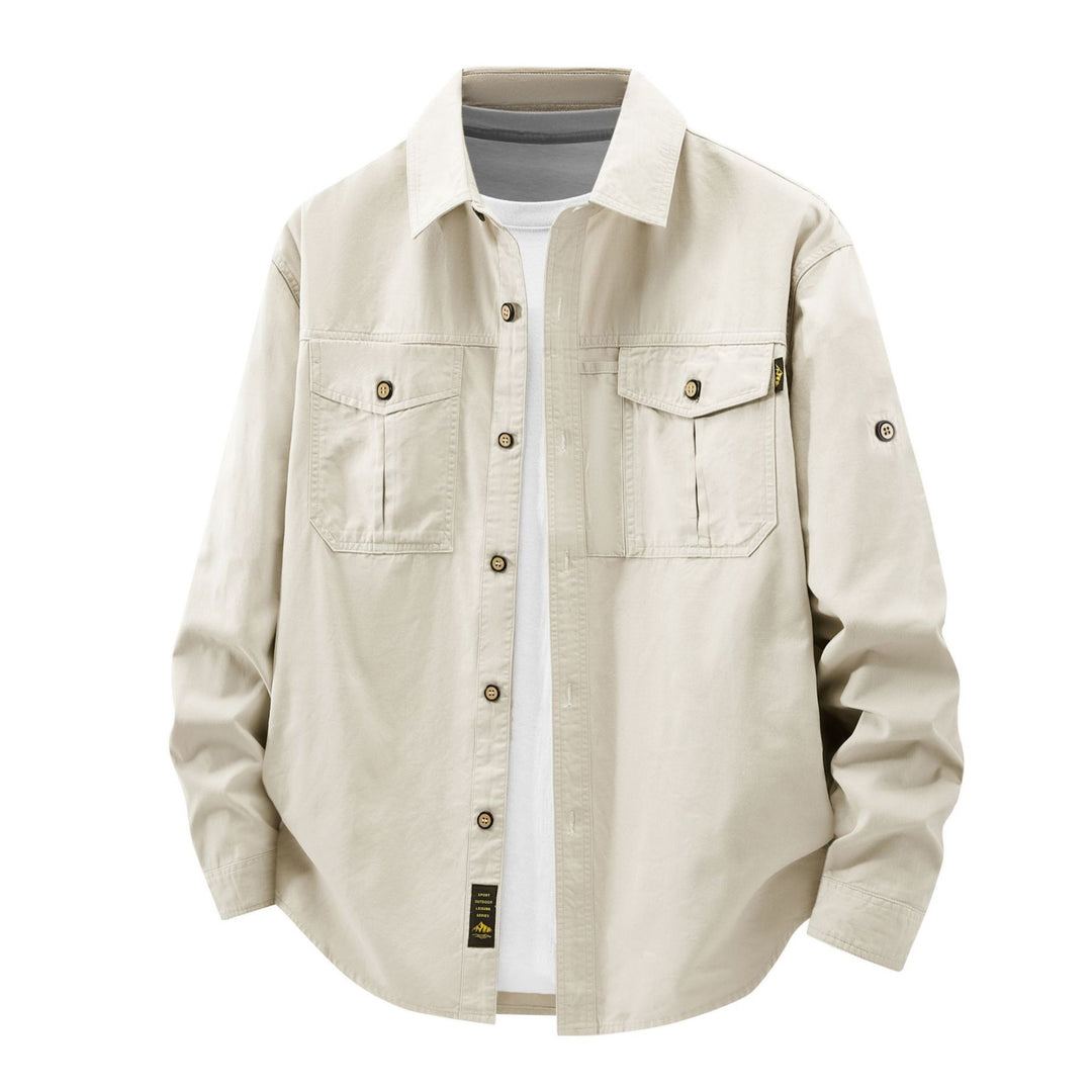 Herren Lässige Hemdjacke mit praktischen Taschen Echo Archiv