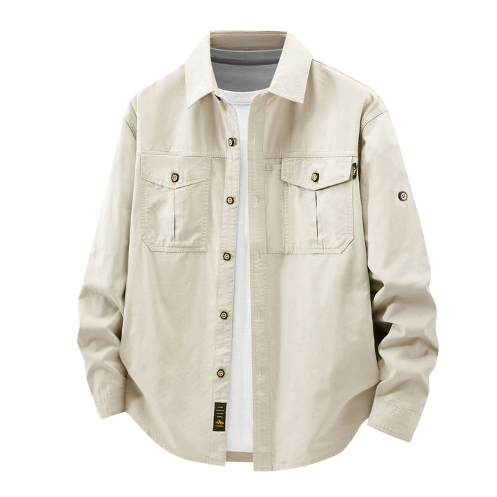 Herren Lässige Hemdjacke mit praktischen Taschen Echo Archiv