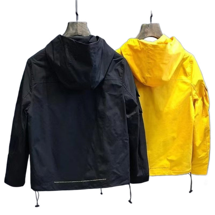 Herren Utility-Outdoorjacke mit Kapuze, Mehrfach-Taschenfront und verstellbarem Saum Echoarchiv