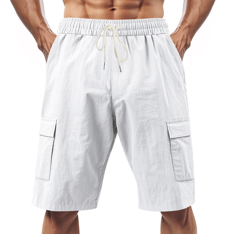 Herren Cargo-Shorts mit elastischem Bund und Funktionalen Taschen Echoarchiv