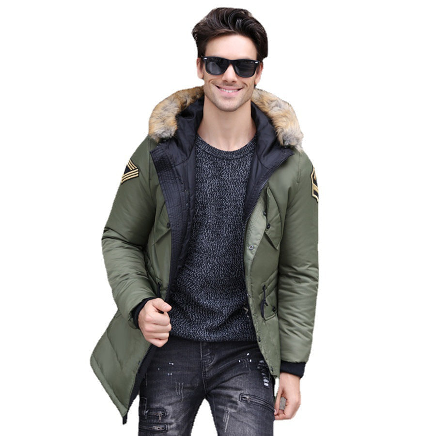 Herren Parka mit abnehmbarer Kapuze und warmem Fleecefutter Echoarchiv