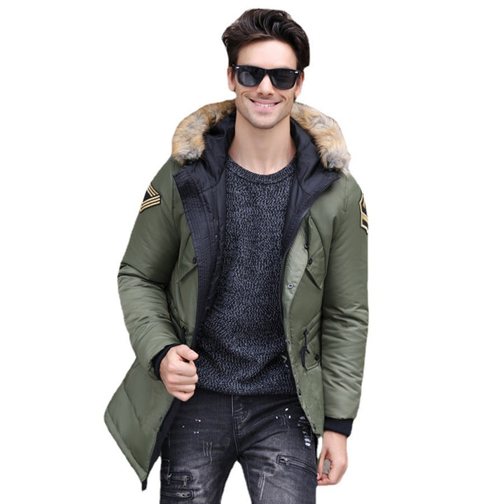 Herren Parka mit abnehmbarer Kapuze und warmem Fleecefutter Echoarchiv