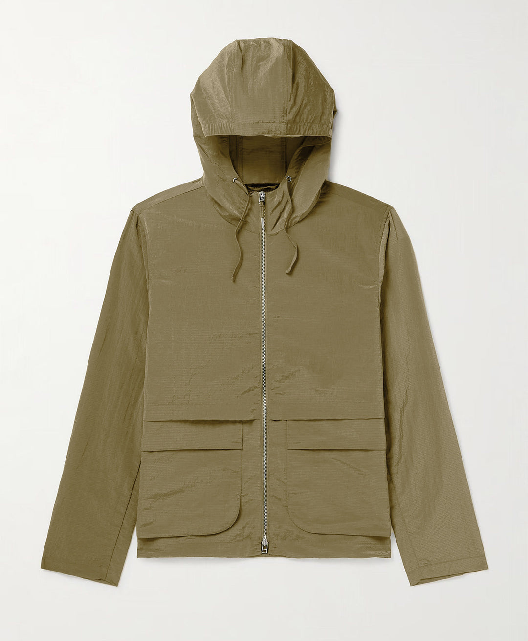 Herren leichte Outdoor-Jacke mit verstellbarem Kapuzenkragen und großen Taschen Echoarchiv