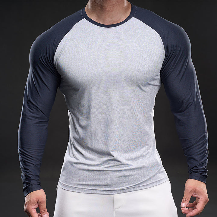 Herren sportliches Funktionsshirt mit langen Ärmeln Echoarchiv