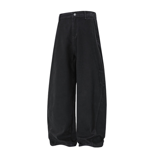 Damen Hochtaillierte Extraweite Workwear‑Hose mit Ballonbein und Cargotasche Echo Archiv