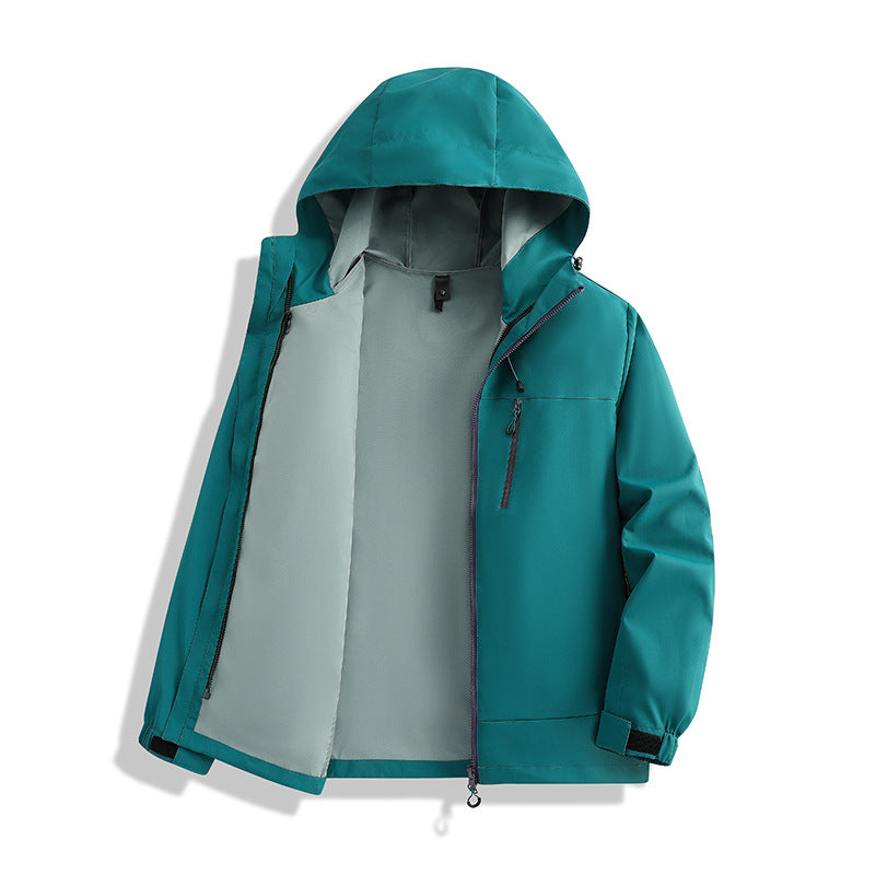 Herren Minimalistische Kapuzen-Softshelljacke mit atmungsaktivem Meshfutter & verdecktem Reißverschluss Echoarchiv