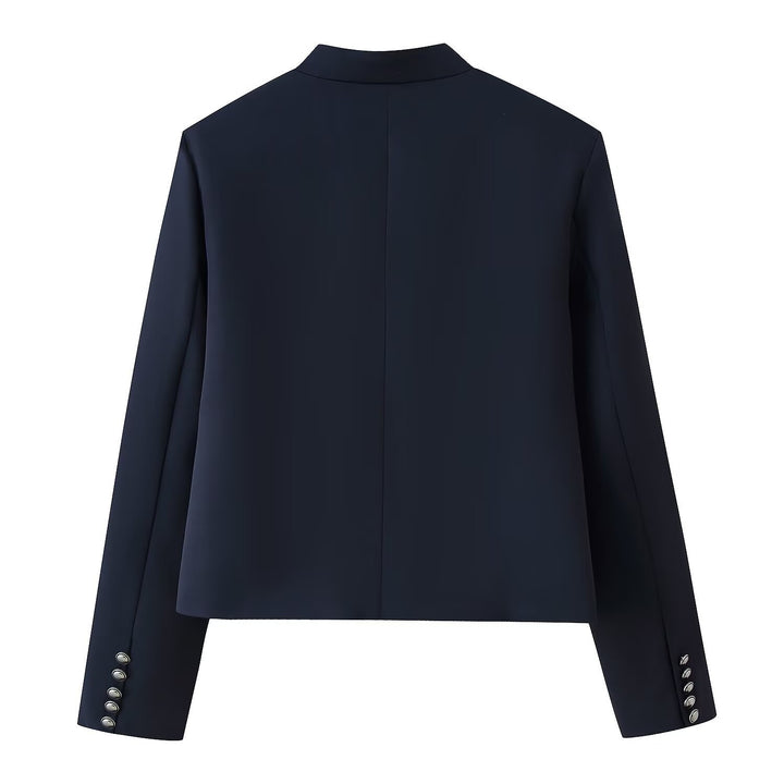 Damen Military-inspirierte Kurzjacke mit Stehkragen und Zierkordeln Echo Archiv