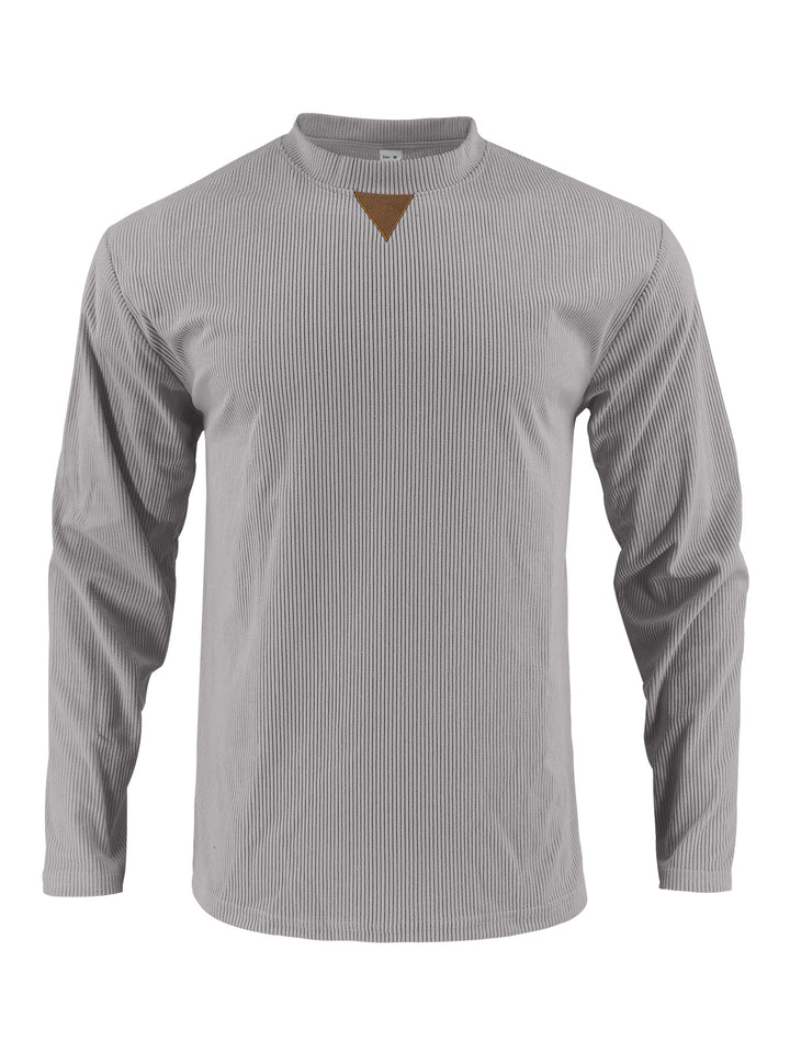 Herren Langarmshirt mit strukturiertem Rippdesign Echoarchiv