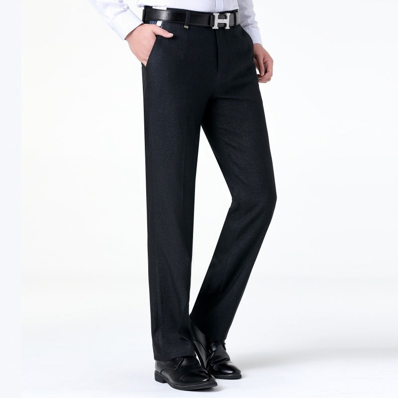 Herren elegante Anzughose mit feinem Strukturdesign Echoarchiv