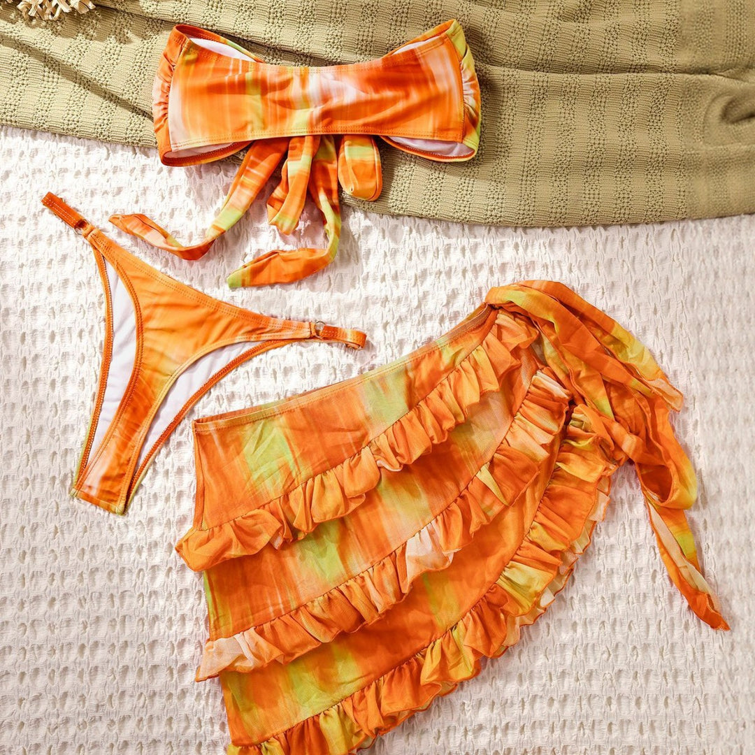 Damen Bikini-Set mit lässigem Wickelrock Echo Archiv