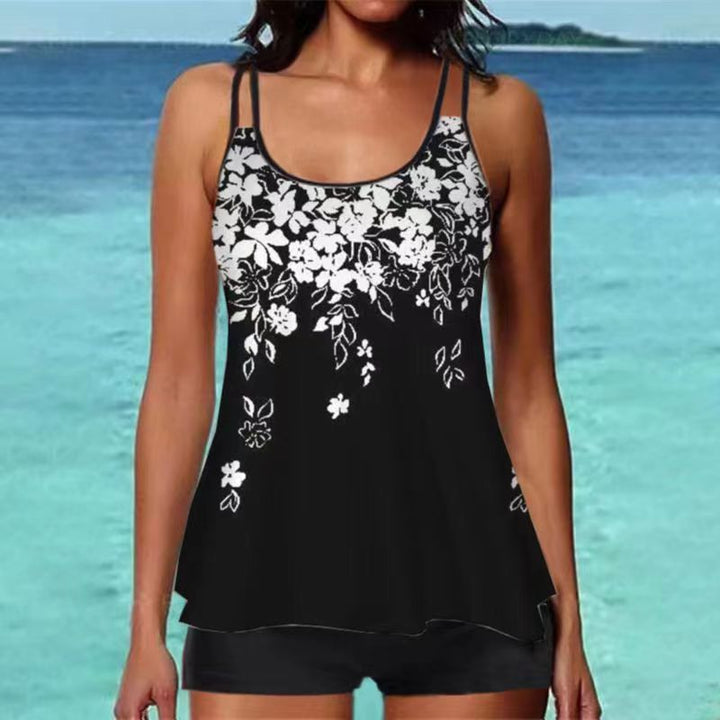 Damen Tankini-Oberteil mit floralem Design und Rückenriegel Echo Archiv