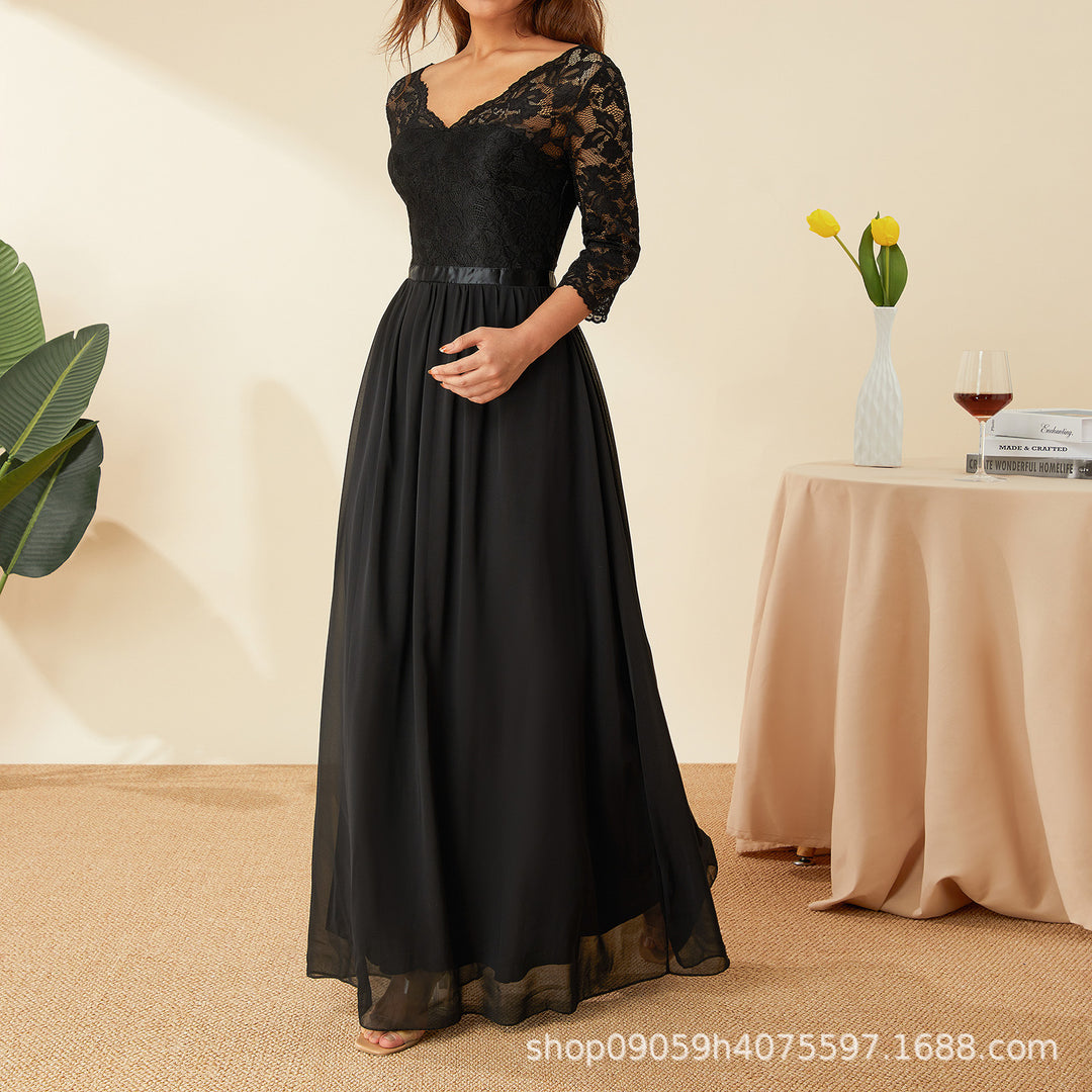 Damen elegantes Spitzenkleid Echo Archiv
